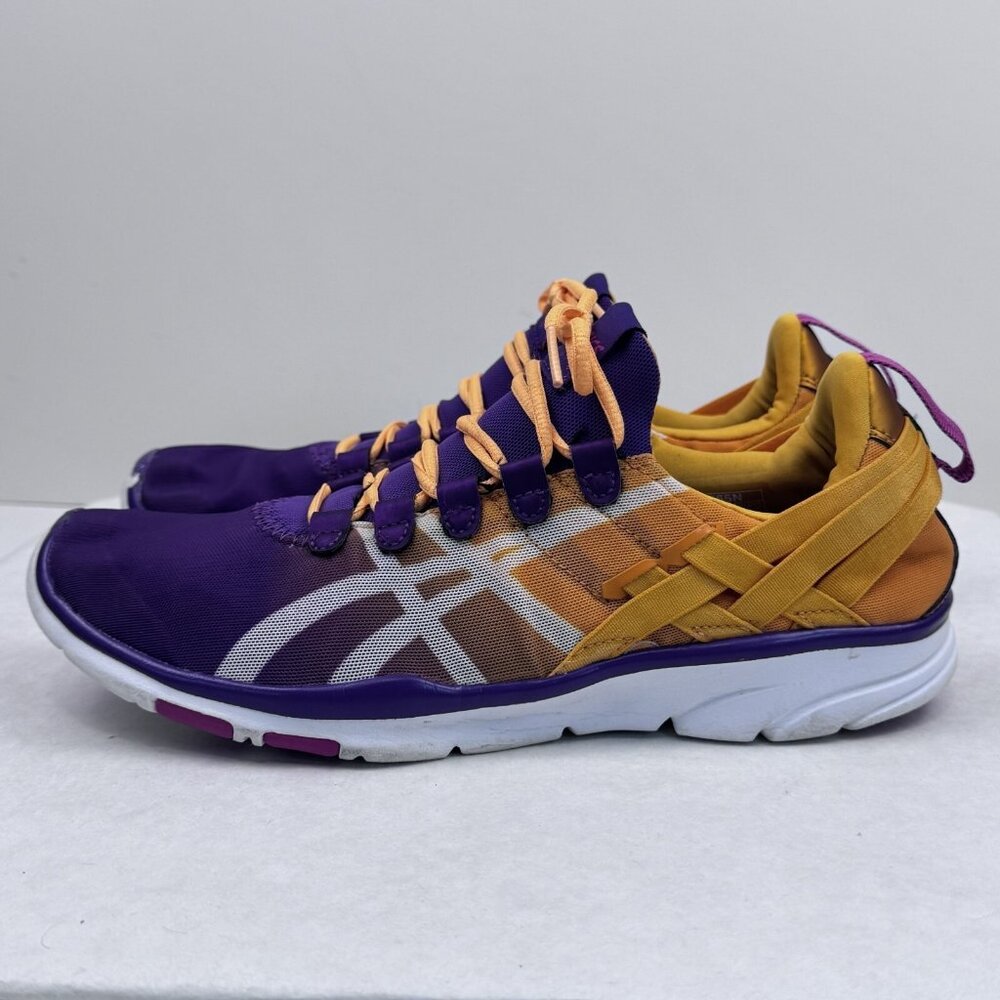 Asics Womens Size 8.5 Purple Orange Sana Athletic Running Shoes Lace Up S465N - Picture 3 of 13